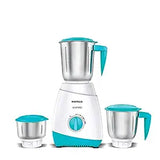 Havells ASPRO 500 Watt Mixer Grinder with 3 Stainless Steel Jar (White & Light Blue) with 5 year motor warranty - ATC Electronics