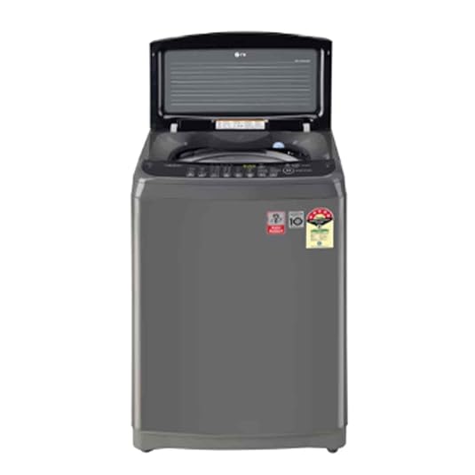 LG 7 Kg 5 Star Inverter TurboDrum Fully Automatic Top Loading Washing Machine (T70AJMB1Z, Jet Spray+, Smart Closing Door, Middle Black) - ATC Electronics