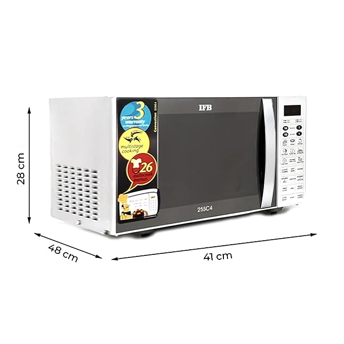 IFB 25 L Convection Microwave Oven (25SC4, Metallic Silver, With Starter Kit) - ATC Electronics