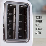 Havells Crips Plus 2 Slice Pop Up Toaster - 750w (White) - ATC Electronics