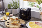 Philips Daily Collection HD2583/90 600-Watt 2 in 1 Toaster and Grill (Black) - ATC Electronics